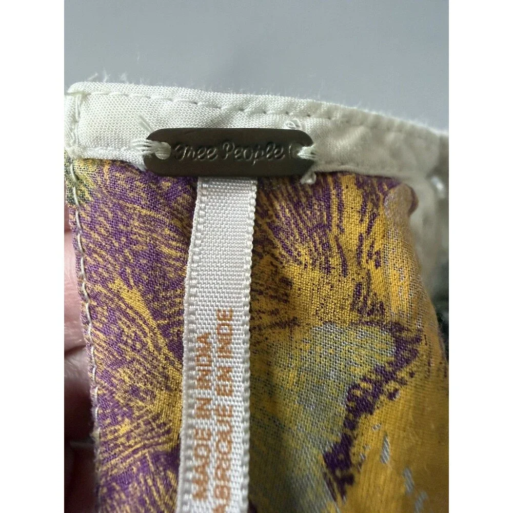 Free People Strawberry Fields Tunic Mini Dress Size xSmall Ivory boho festival - Picture 8 of 16